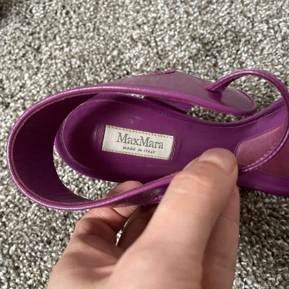 Max Mara Purple Stiletto Heels Size 37.5 - Picture 6 of 10